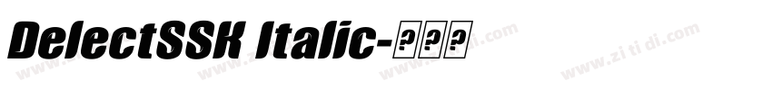 DelectSSK Italic字体转换